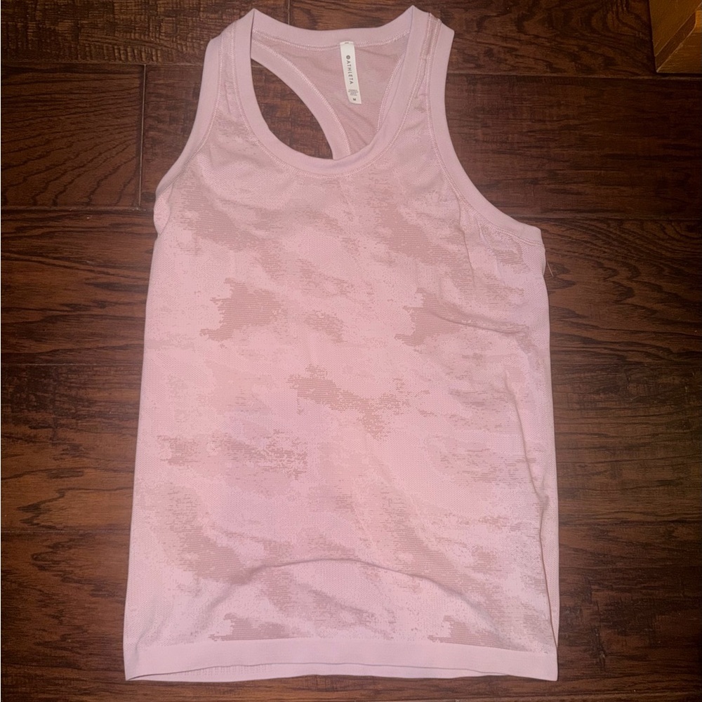 Athleta Light Pink Racerback Tank Top​ - Picture 3 of 6